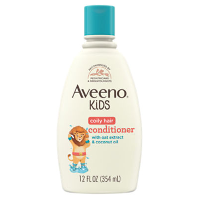 Aveeno Kids Coily Hair Conditioner with Oat Extract & Coconut Oil, 12 fl oz