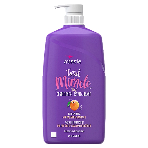 Easily achieve miraculously beautiful hair with Aussie Total Miracle Collection 7N1 Conditioner - Hydrate, strengthen, and protect. Controls frizz and protects against breakage and split ends