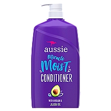 Aussie Miracle Moist with Avocado & Jojoba Oil, Conditioner, 26.2 Fluid ounce