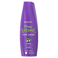 Aussie Miracle Volume Shampoo For Fine Hair Plum & Bamboo, 12.1 Fluid ounce