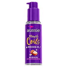 Aussie Miracle Coils Nourishing Oil, Leave-In Hair Oil 3.2 fl oz