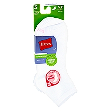 Hanes ComfortSoft Lightweight Ankle 5-9, Socks, 3 Each