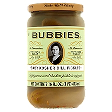 Bubbies Baby Kosher Dill Pickles, 16 fl oz
