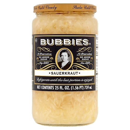 Bubbies Sauerkraut, 25 fl oz