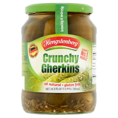 Hengstenberg Crunchy Gherkins, 24.3 fl oz The Fresh Grocer