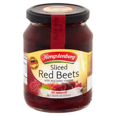 Hengstenberg Sliced Red Beets with Red Wine Vinegar, 12.5 fl oz