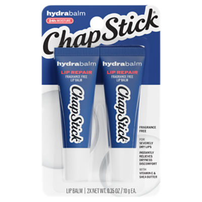 ChapStick Hydrabalm Lip Repair Balm, 0.35 oz, 2 Count, 0.7 Ounce