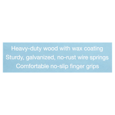 Whitmor Natural Wood Clothespins, 100 count