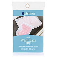 Whitmor Mesh Wash Bags, 2 count