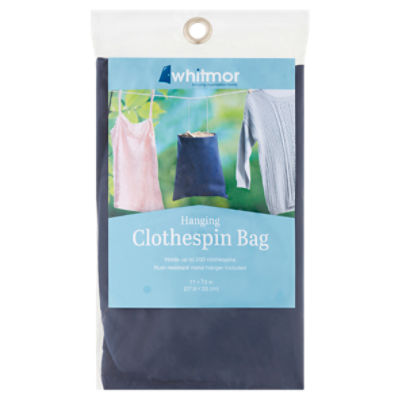 Whitmor Hanging Clothespin Bag