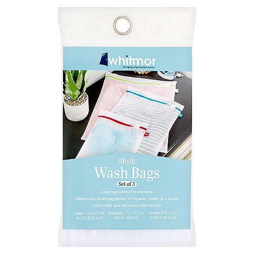 Whitmor Mesh Wash Bags, 3 count - ShopRite