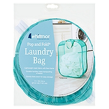 Whitmor Pop and Fold Laundry Bag, 1 Each