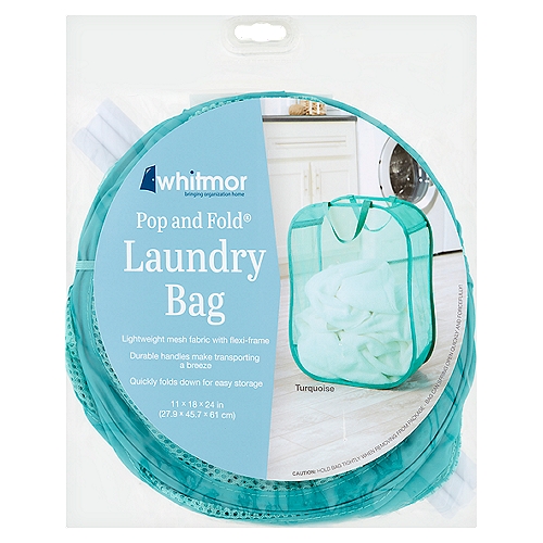 Whitmor Pop and Fold Laundry Bag