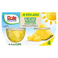 Dole Pineapple Paradise Tidbits, 4 oz, 4 count