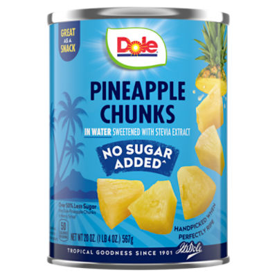 Dole Pineapple Chunks in Water, 20 oz