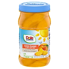 Dole Yellow Cling Sliced Peaches in 100% Juice, 23.5 Ounce