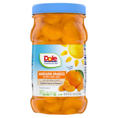 Dole Mandarin Oranges in 100 Fruit Juice, 23.5 oz ShopRite