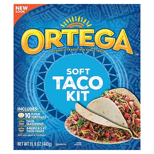 Ortega Soft Taco Dinner Kit  10ct