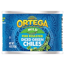 Ortega Diced Green Chilis, 4 oz