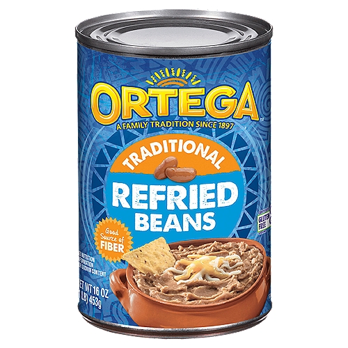 Ortega Refried Beans
Ortega® Refried Beans are made from only high-quality pinto beans.