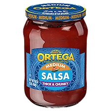 Ortega Salsa - Thick & Chunky Medium, 16 oz
