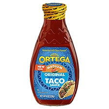 Ortega Medium, Taco Sauce, 8 Ounce