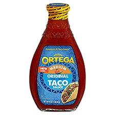 Ortega Medium, Taco Sauce, 16 Ounce