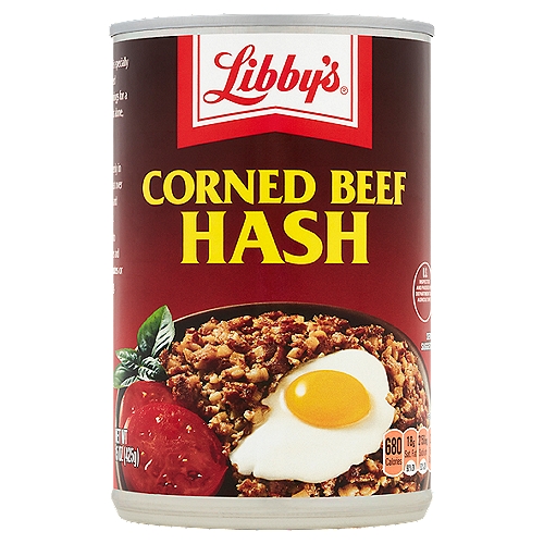 Libby's Corned Beef Hash, 15 oz
Libby's Corned Beef Hash is specially prepared with beef, chopped potatoes and savory seasonings for a truly homemade taste. Great alone, with eggs or in a recipe!