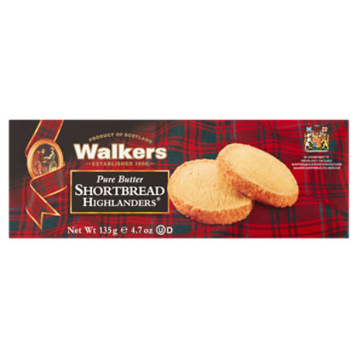 Walkers Pure Butter Shortbread Highlanders, 4.7 oz