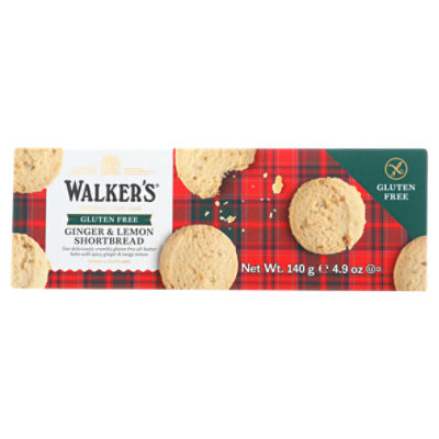 Walkers Gluten Free Pure Butter Ginger & Lemon Shortbread, 4.9 oz ShopRite