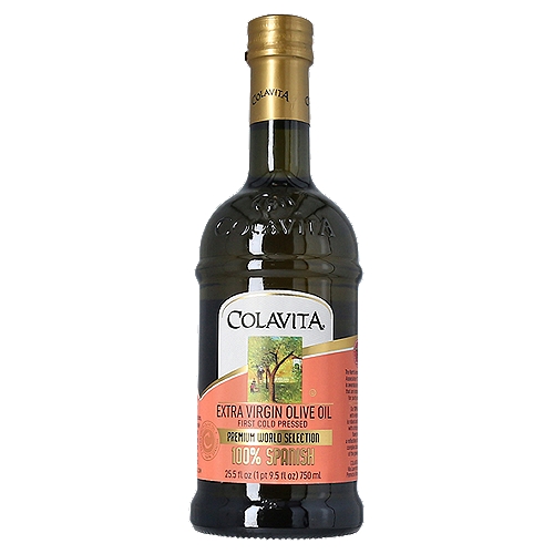 Colavita 100% Spanish Extra Virgin Olive Oil, 25.5 fl oz
Our 100% Spanish extra virgin olive oil is robust and full-bodied with a fruity and nutty flavor profile, a reflection of the rich and complex characteristics of the growing region.