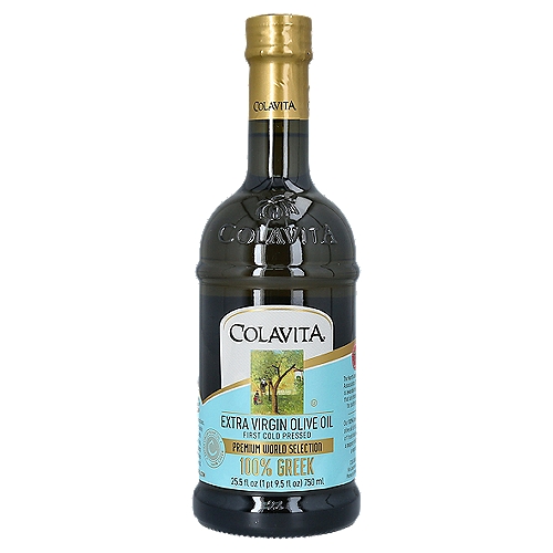 Colavita 100% Greek Extra Virgin Olive Oil, 25.5 fl oz