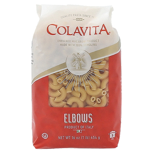 Colavita Elbows Pasta, 16 oz
Enriched Macaroni Product