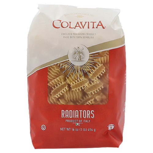 Colavita Radiators Pasta, 16 oz
Enriched Macaroni Product
