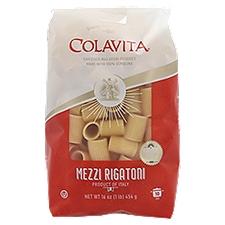 Colavita Bronze Die Mezzi Rigatoni Pasta, 16 oz
