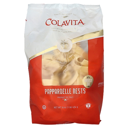 Colavita Pappardelle Nests #270 Pasta, 16 oz
Enriched Macaroni Product