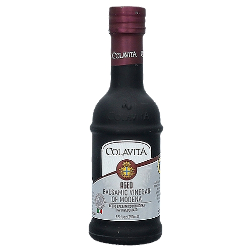 The aged Aceto Balsamico di Modena PGI (Protected Geographical Indication) is a superior product, aged for three years in oak and chestnut barrels that add bold flavor and rich aroma.