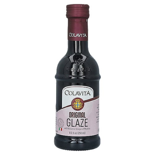 Our Original Glaze with ''Aceto Balsamico di Modena IGP'' is a silky-smooth reduction of our classic Balsamic Vinegar of Modena, a great combination of tart and sweet flavors.