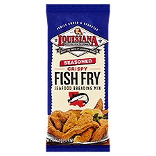 Louisiana Fish Fry Products Seasoned Crispy Fish Fry Seafood Breading Mix, 10 oz, 10 Ounce
