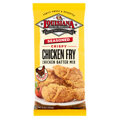 Louisiana Fish Fry Products Seasoned Crispy Chicken Fry Chicken Batter Mix, 9 oz