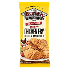 Louisiana Fish Fry Products Seasoned Crispy Chicken Fry Chicken Batter Mix, 9 oz, 9 Ounce