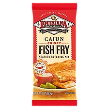 Louisiana Fish Fry Products Cajun Crispy Fish Fry Seafood Breading Mix, 10 oz, 10 Ounce