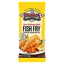 Louisiana Fish Fry Products New Orleans Style Fish Fry Seafood Breading Mix, 10 oz, 10 Ounce