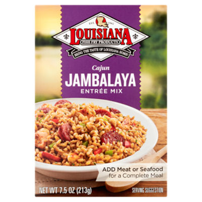 Louisiana Fish Fry Products Cajun Jambalaya Entrée Mix, 7.5 oz