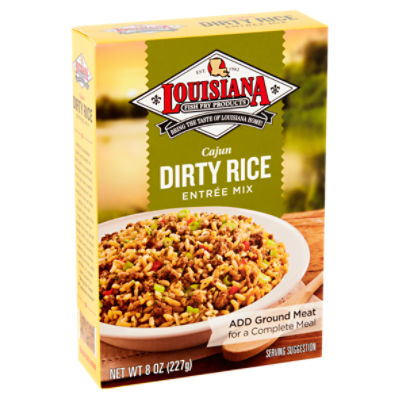 Louisiana Fish Fry Products Cajun Dirty Rice Entrée Mix, 8 oz