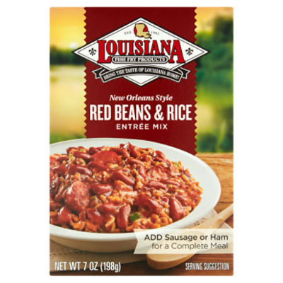 Louisiana Fish Fry Products New Orleans Style Red Beans & Rice Entrée Mix, 7 oz