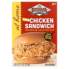 Louisiana Fish Fry Products At Home Original Chicken Sandwich Seasoned Coating Mix, 4 oz, 4 Ounce