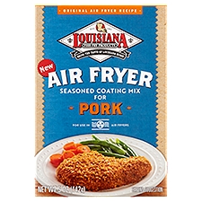 Louisiana Fish Fry Products Air Fryer Seasoned Coating Mix for Pork, 5 oz, 5 Ounce