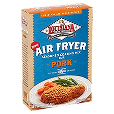 Louisiana Fish Fry Products Air Fryer for Pork, Seasoned Coating Mix, 5 Ounce