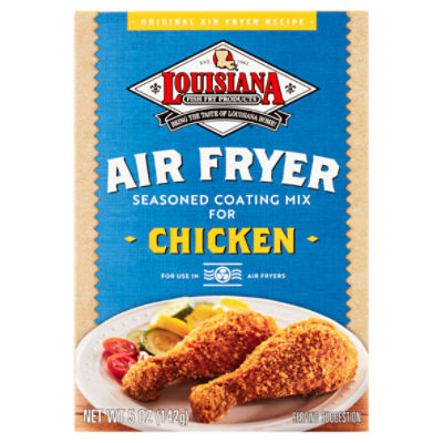 Louisiana Fish Fry Products Air Fryer Seasoned Coating Mix for Chicken